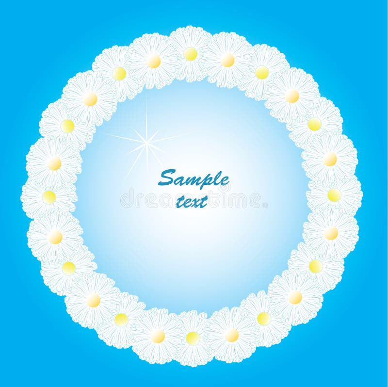 Empty round frame with dill and space for text, vector. Empty round frame with dill and space for text, vector