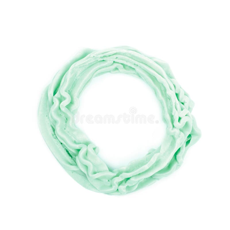 Round Frosting Cream Circle Isolated Stock Image Image of gourmet