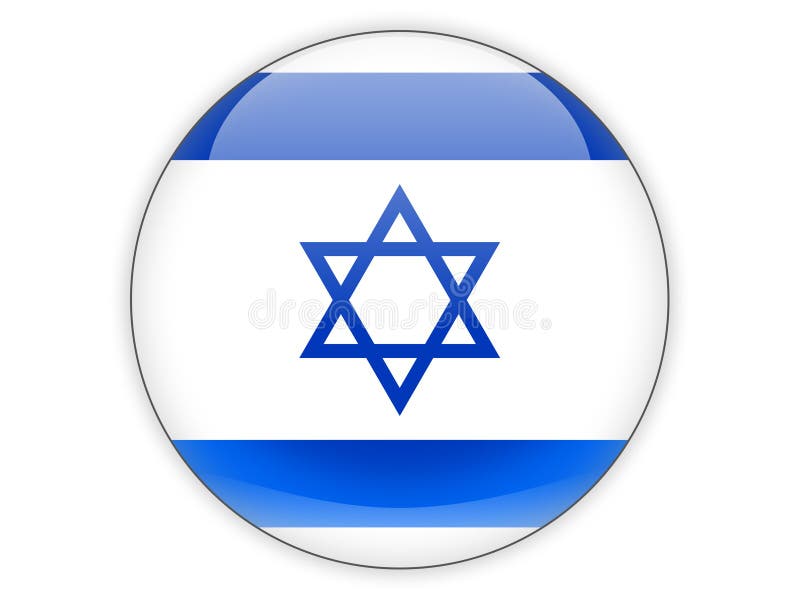 Round icon with flag of israel vector illustration Round icon with flag of israel vector illustration