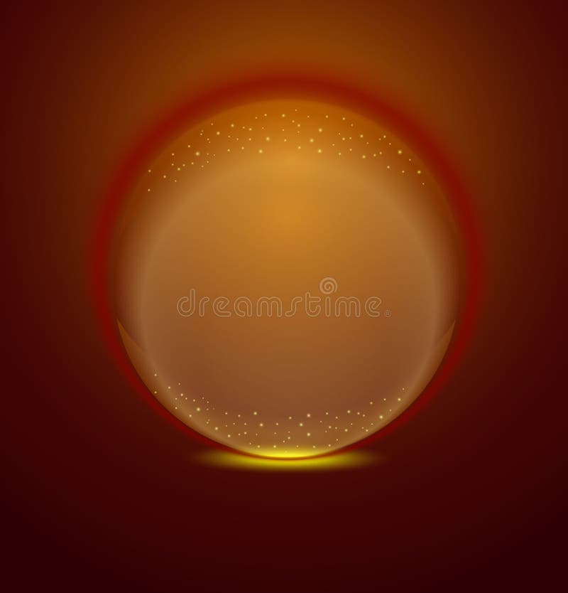 Round ikony logo, złocista błyszcząca kryształowej kuli ikona ilustracja wektor Round ikony logo, złocista błyszcząca kryształowej kuli ikona ilustracja wektor