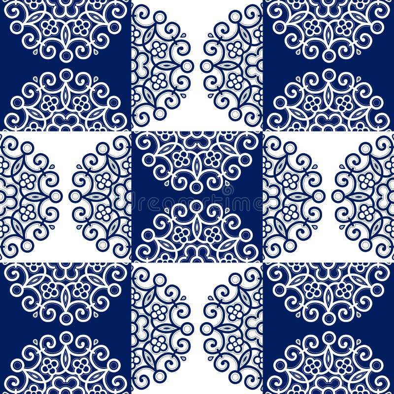 Round lace ornate pattern