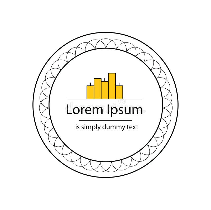 Round Logo with Candles. Vector Stock Vector Illustration of emblem, warmth 221604631