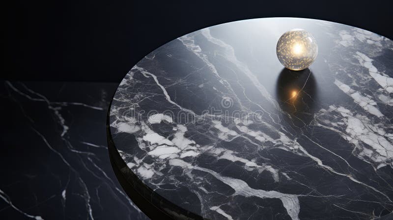 Round marble table texture stock illustration