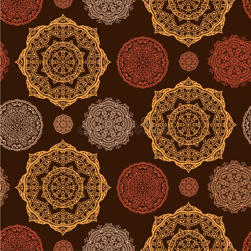 Round mehndi pattern