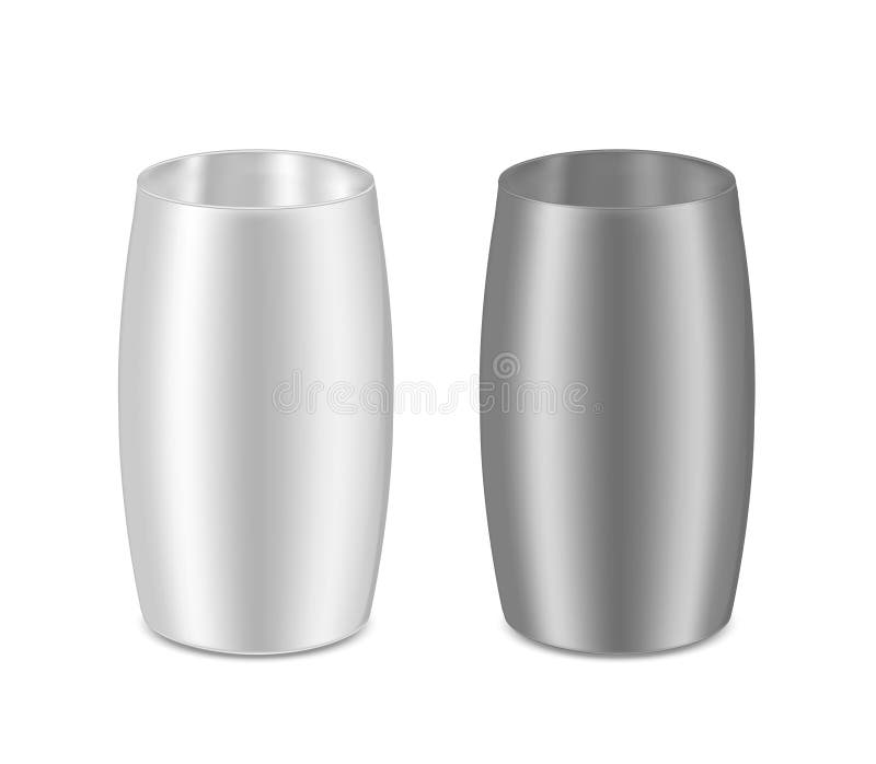 Round metal can for food, cookies and gifts. Flower vase royalty free illustration Round metal can for food, cookies and gifts. Flower vase royalty free illustration