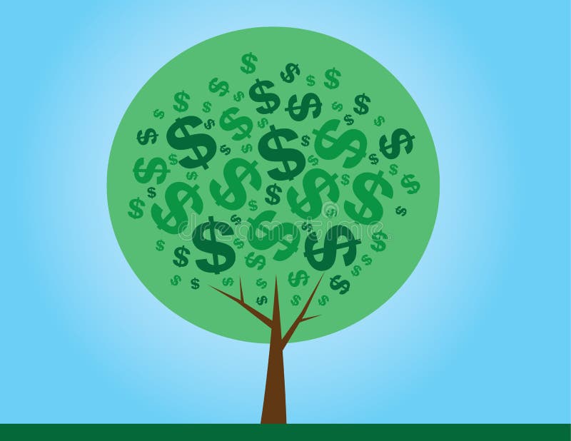 Money Tree Green stock illustration Money Tree Green stock illustration