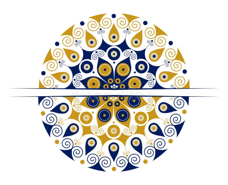 Round ornate royalty free illustration