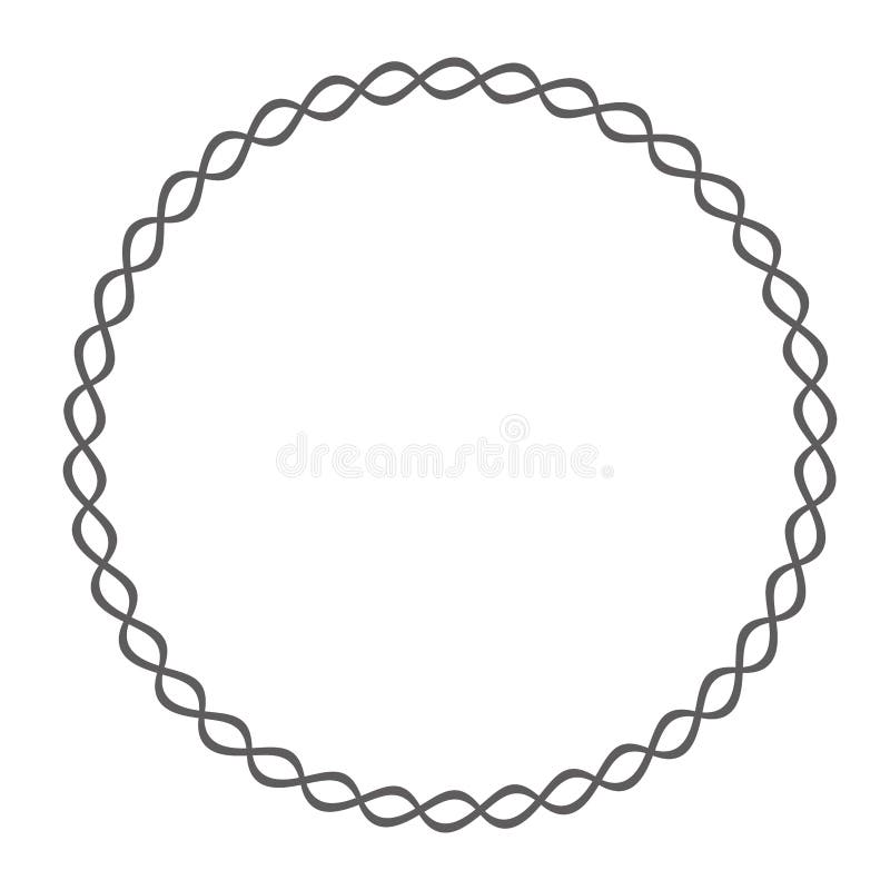 Free: Circle Frame Braid Tan Clip Art At Clker - Cirkle Frame Png