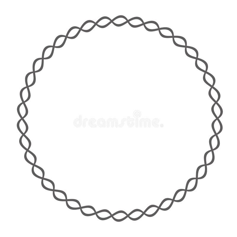 Free: Circle Frame Braid Tan Clip Art At Clker - Cirkle Frame Png 