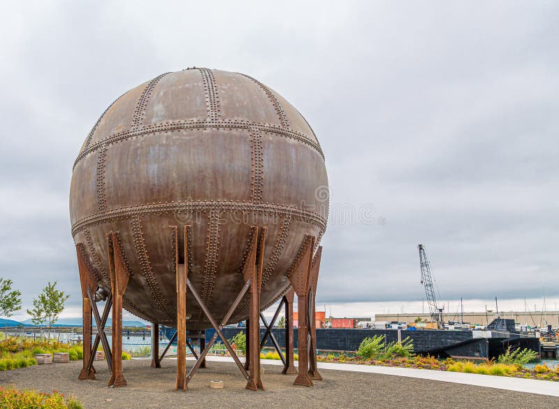 Round Rusty Tank