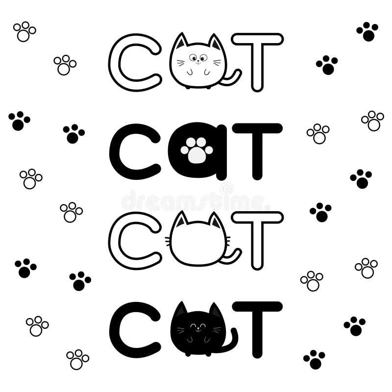 Black Cat Icon. Cute Funny Cartoon Smiling Character. Kawaii Animal. Big  Tail, Whisker, Eyes. Happy Emotion Stock Vector - Illustration of kitten,  meow: 86098274