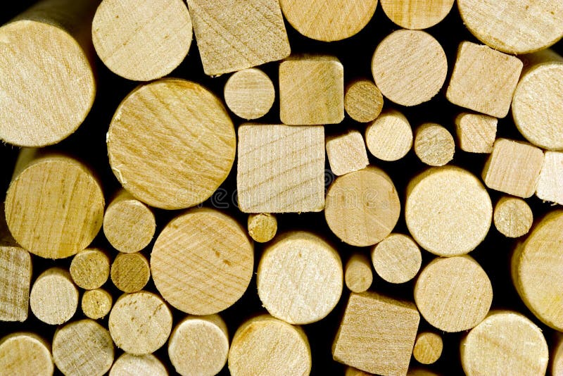Round & Square Wood Pegs Stock Image Image of wooden, group 18742177