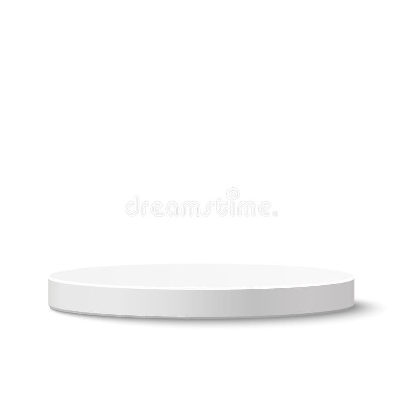 Round stage podium. vector illustration
