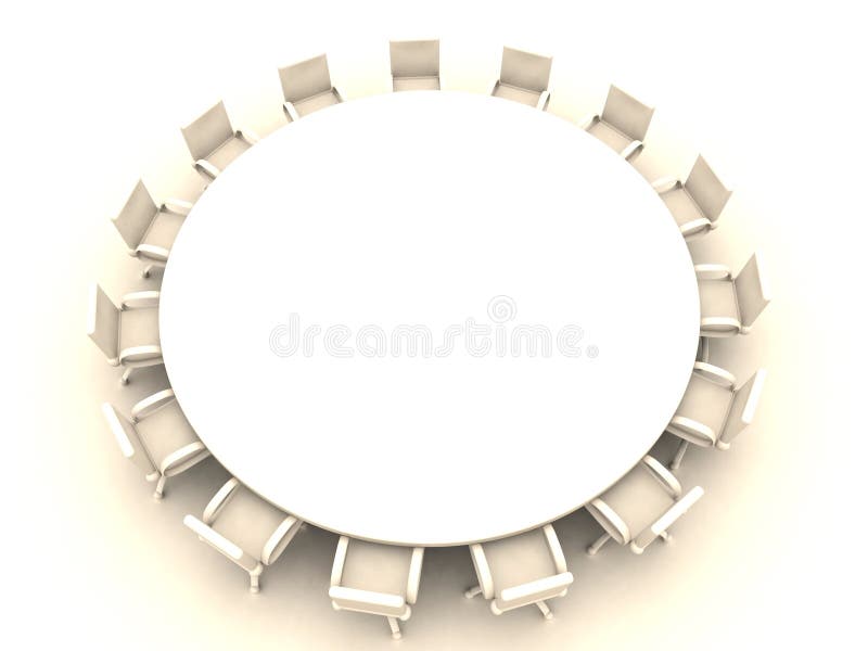 Round Table 1 vector illustration