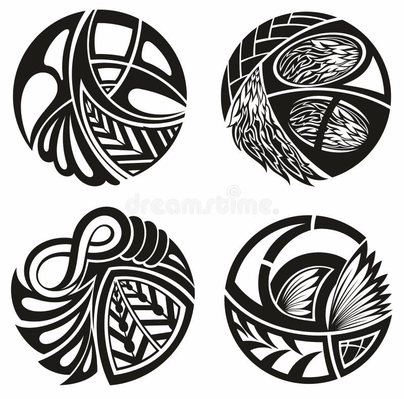 Traditional Maori Tattoo Design Editable Vector Illustration Ethnic Circle  Ornament स्टॉक वेक्टर इमेज ©marinastorm5554 667830508 के ज़रिए