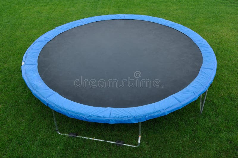 Round Trampoline stock image. Image of black, circle - 14812203