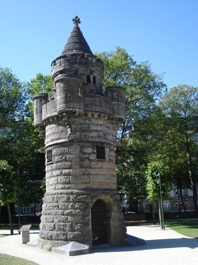 Round turret on quayside stock photo Image of building 