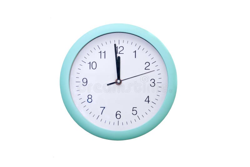 Round wall clock stock photos