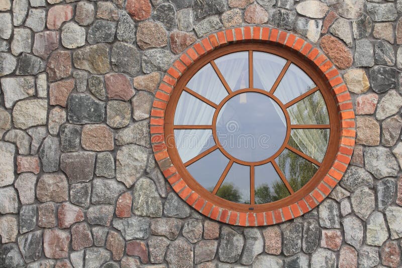 Round window on the right stock photography Round window on the right stock photography