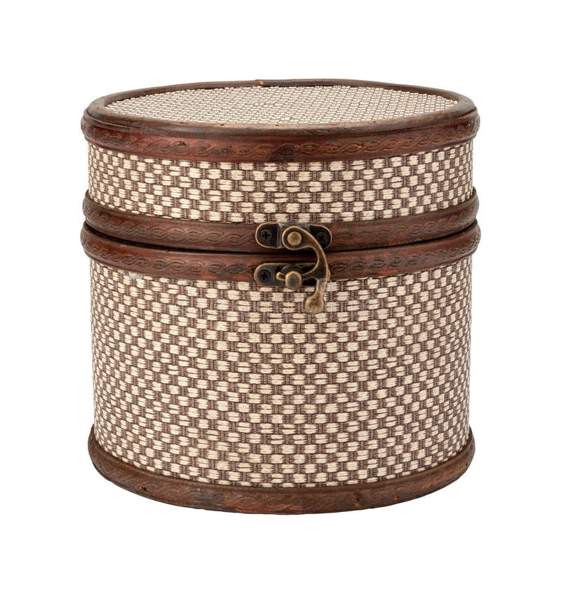 Round Wood Box stock image. Image of shot, path, background 51457287