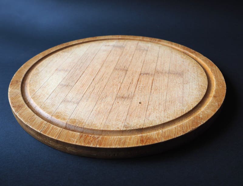 Round wooden cutting board royalty free stock image Round wooden cutting board royalty free stock image