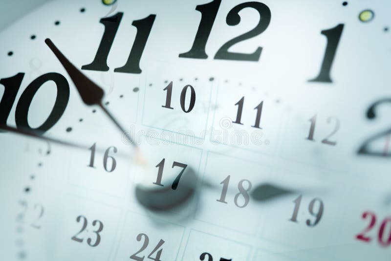 Okrągła tarcza zegara na tle obraz royalty free