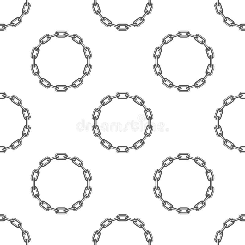 Round łańcuszkowy tło royalty ilustracja Round łańcuszkowy tło royalty ilustracja