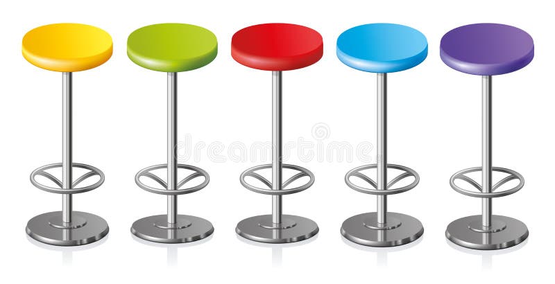 Rounded chair. Vector illustration royalty free illustration