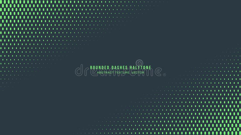 Rounded Dashes Halbtonmuster Vector Diagonal Frame Türkise Abstraction lizenzfreie abbildung