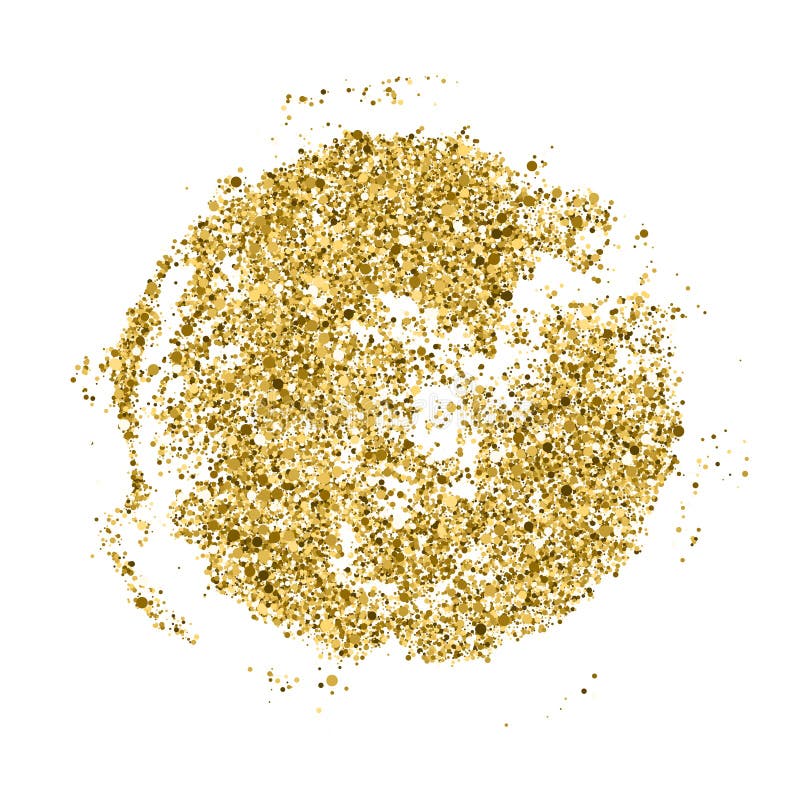 Rounded golden glitter stock vector. Illustration of card - 145089223