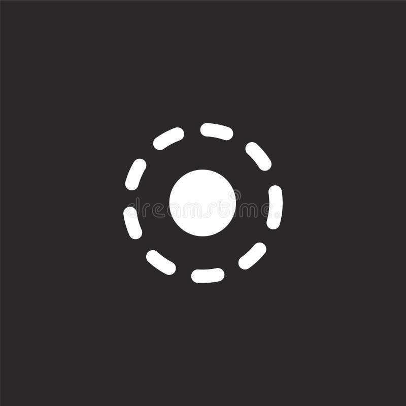 Rounded icon. Filled rounded icon for website design and mobile, app development. rounded icon from filled selection and cursors royalty free illustration