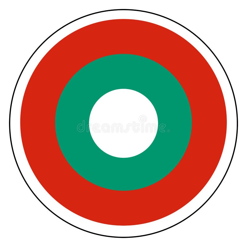 Roundel țară bulgaria royalty free illustration