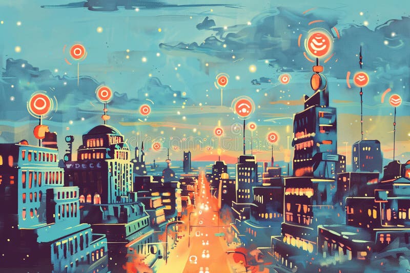 Roundtable discussion on aligning business strategies with tech roadmaps royalty free illustration