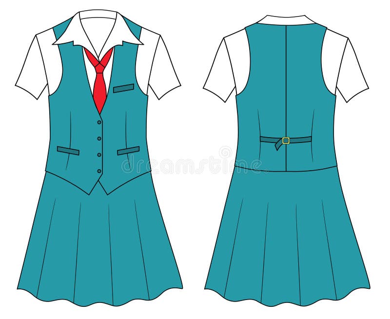 Vendedora ou caixa de roupas ilustração stock