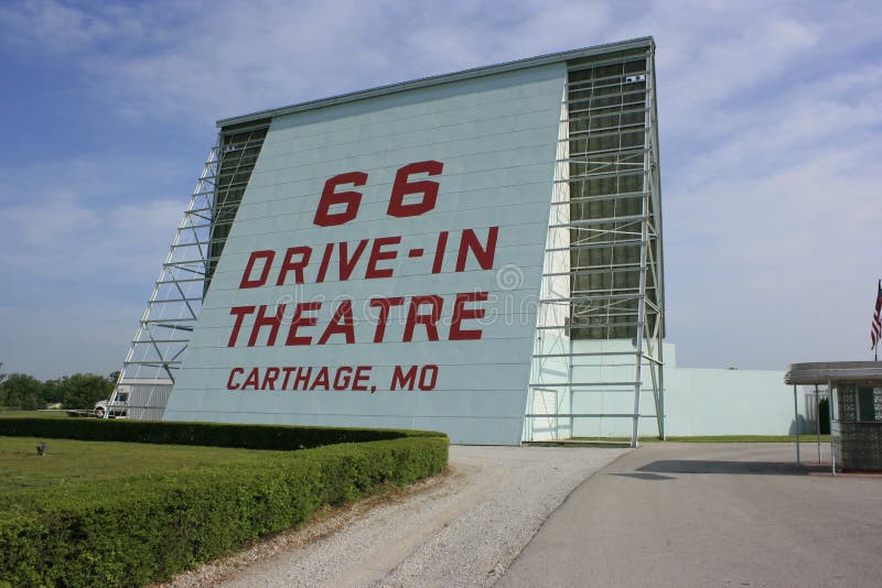 Route 66 Drive-In Theatre Screen Editorial Stock Photo ...