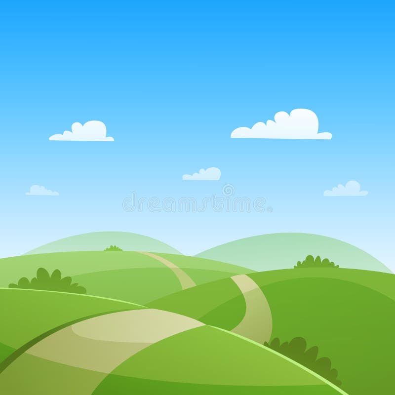 Route de campagne illustration de vecteur Route de campagne illustration de vecteur
