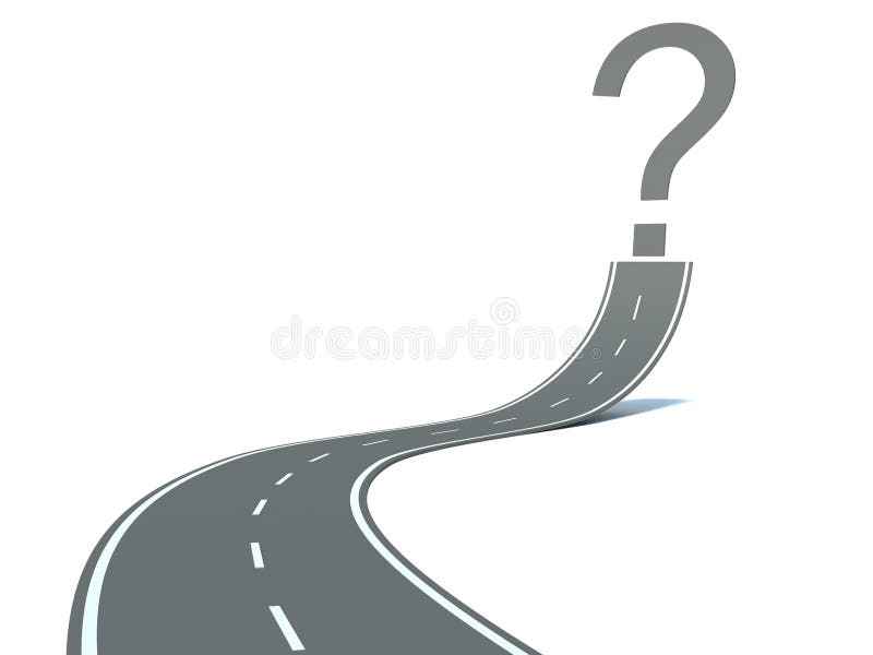 Route et point d'interrogation illustration de vecteur Route et point d'interrogation illustration de vecteur