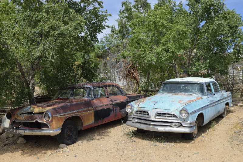 Route 66, Hackberry, AZ, USA, old-timer cars