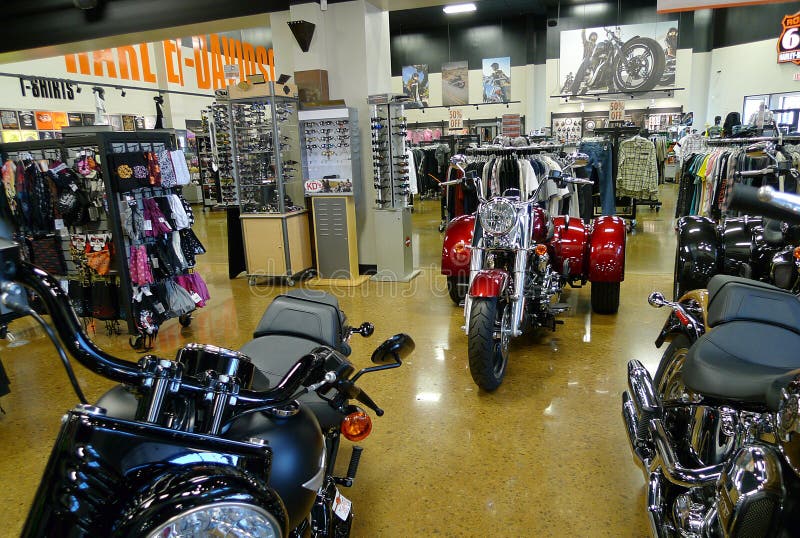 Route 66 Harley Davidson em Tulsa, Oklahoma, Trike imagens de stock Route 66 Harley Davidson em Tulsa, Oklahoma, Trike imagens de stock