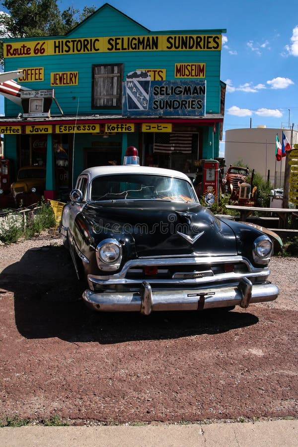USA US 66 Shops Route 66 with Old Cars Inspired by Disney`s CARS Movie Editorial Stock Image - Image of movie, tourism: 174143484