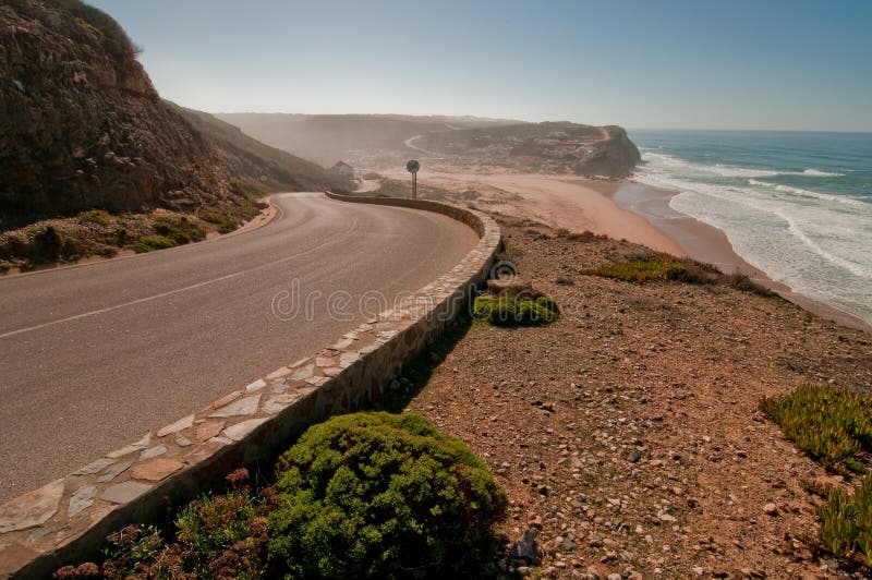 Route à la plage image libre de droits Route à la plage image libre de droits