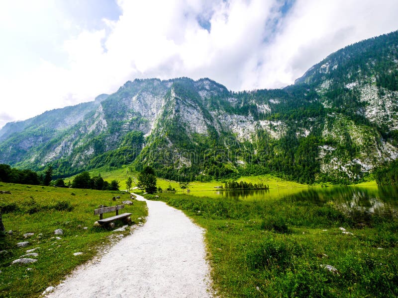 Route à Obersee, parc national de Berchtesgaden