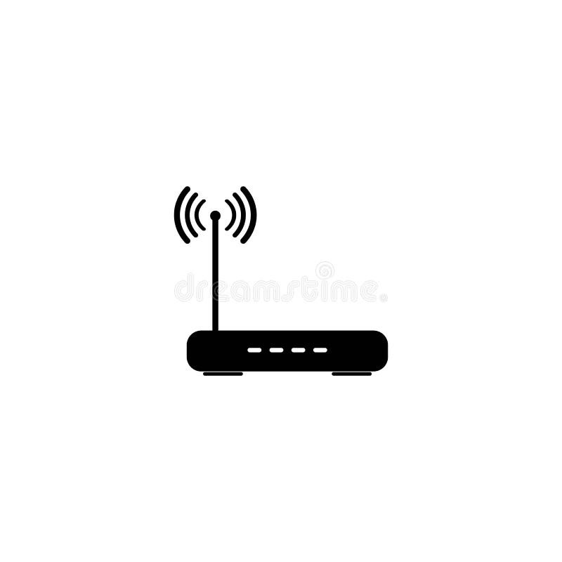 Router Logo and Vector Template Stock Vector Illustration of