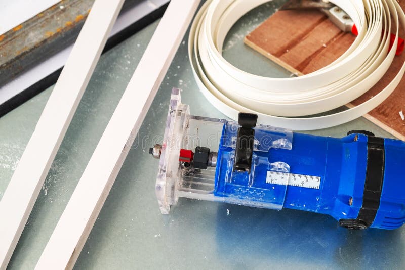 Router for Trimming Plastic Edge Tape in the Furniture