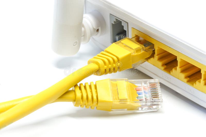 Router Wireless LAN White background royalty free stock images