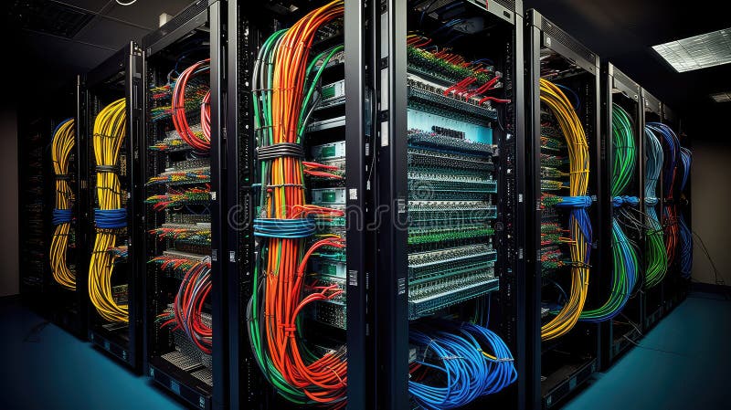 Routers network equipment stock illustration