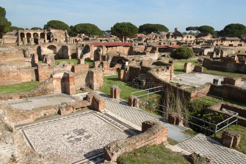 Rovine dei antica di Ostia immagini stock libere da diritti Rovine dei antica di Ostia immagini stock libere da diritti