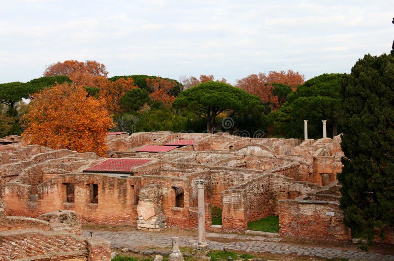 Rovine di Ostia Antica fotografia stock Rovine di Ostia Antica fotografia stock