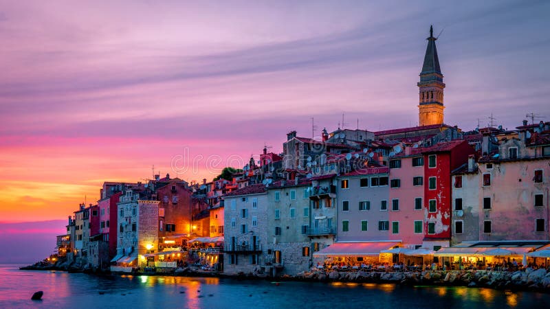 Rovinj Croatia, City Village of Rovinj Croatia, Colorful Town with ...