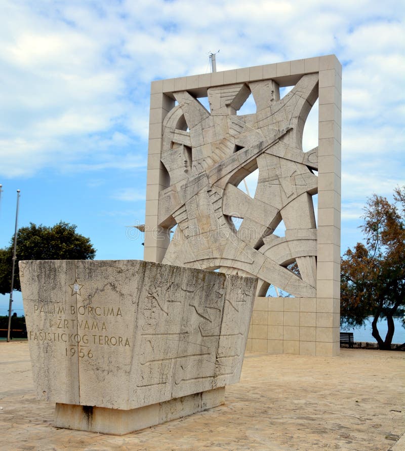 Part of the communist era Monument to Fallen Fighters and Victims of Fascist